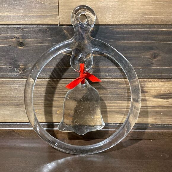 Vintage Kosta Boda Clear Glass Sun Catcher Ornament Swedish / Scandinavian Decor - Picture 1 of 6